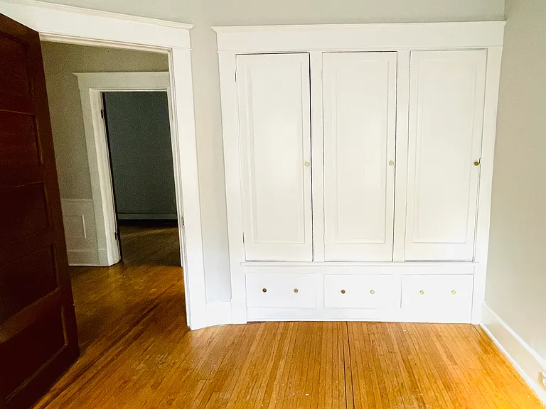 Bedroom 2 with built-in closet.