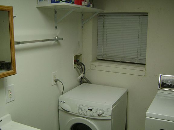 1st floor half bath and laundry