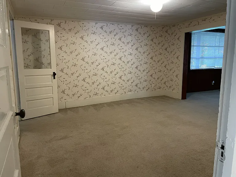 Dining room between kitchen and family room.