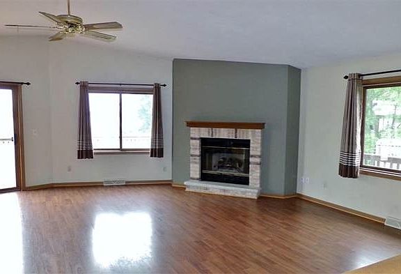 Living room with fire place