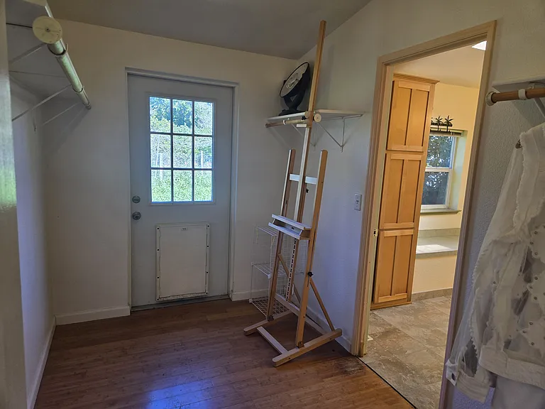 Master Bedroom Closet with Dog Door