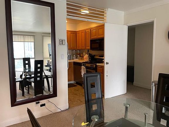 Dining area overlooking kitchen