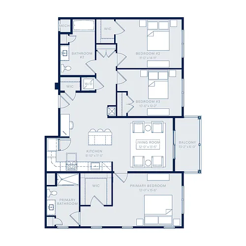 Floor plan C2D