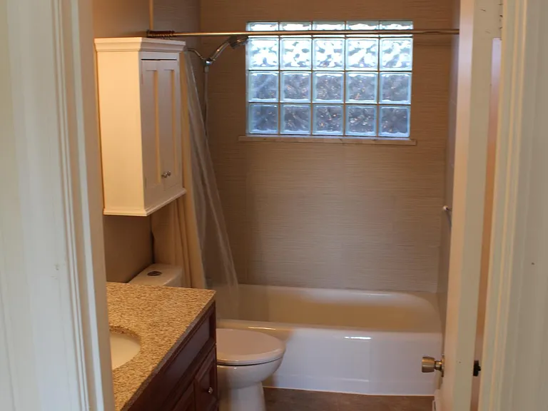 Downstairs Full Bath Tile Enclosure