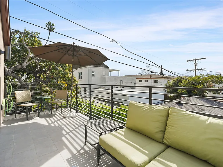 Private patio ideal for outdoor dining and relaxing.