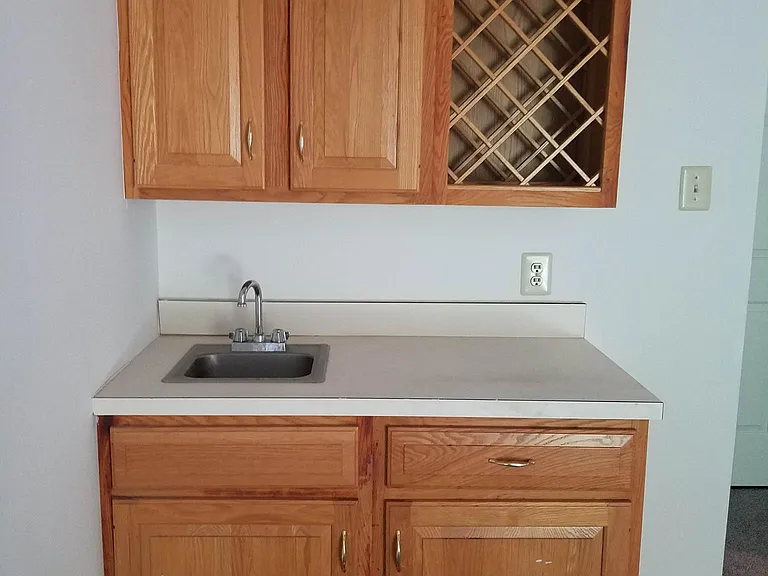 Bar located in basement.
