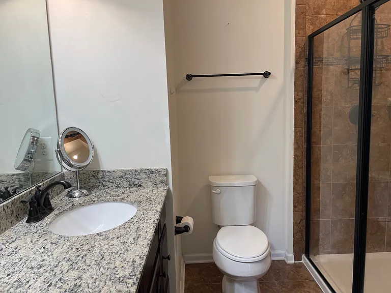 Master bathroom with 2 shower heads