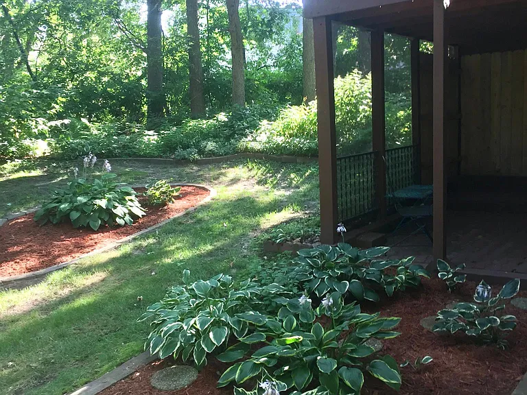 Private back yard.