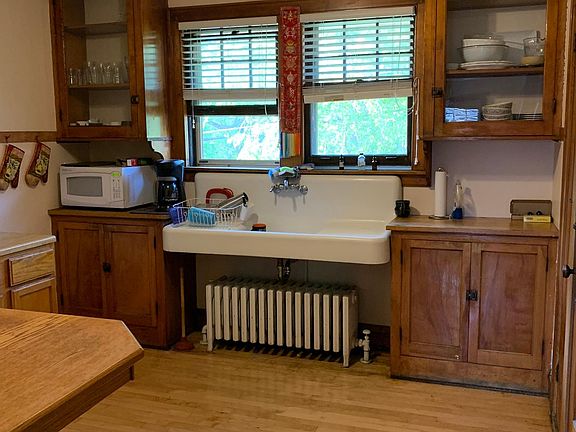 Hardwood floors in kitchen