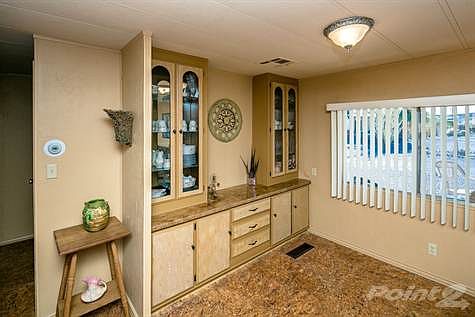 Built-In China Hutch with Custom Concrete Counter