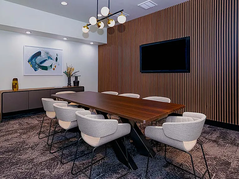 Host a meeting in the community's conference room