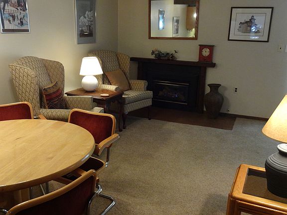 Dining Area & Gas Fireplace