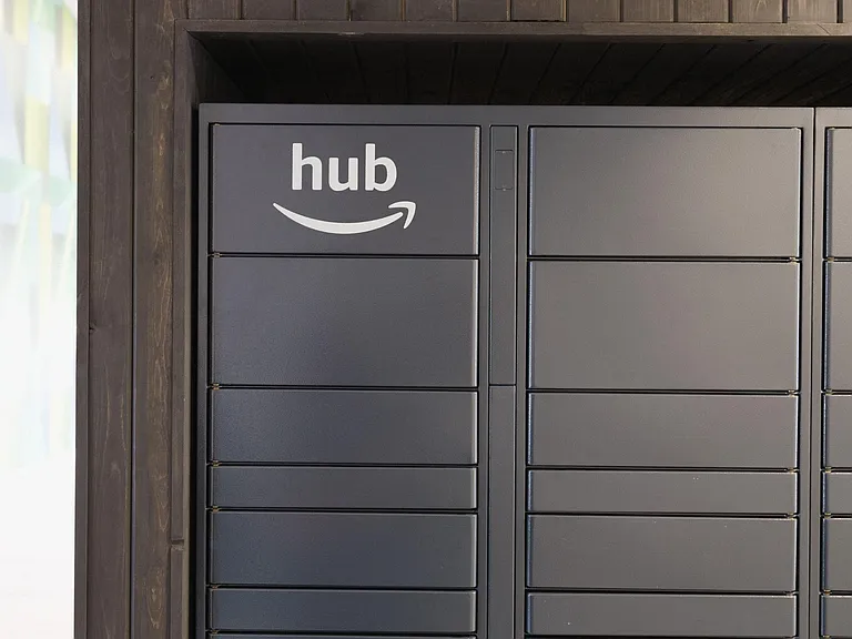 Amazon hub lockers for package delivery