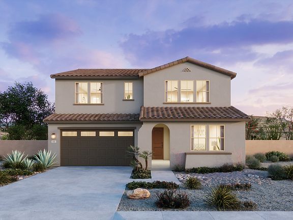 Horizon at Solara Exterior Rendering Plan 3 Spanish Corona, CA