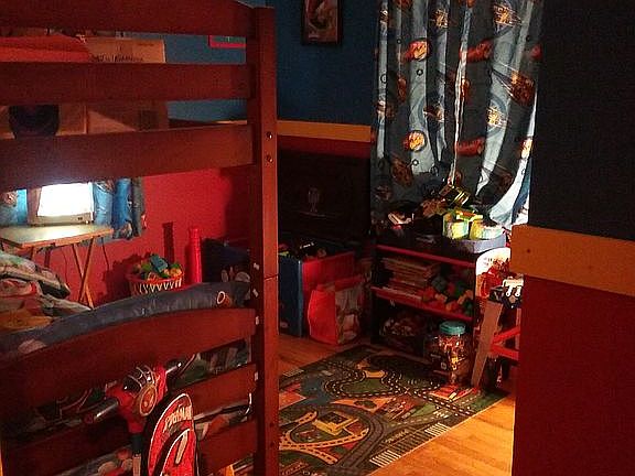 Red is chalkboard paint