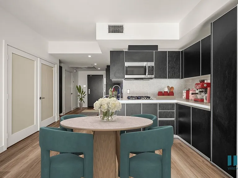 Kitchen and Dining Space with In-Suite Washer and Dryer - Ash Floor Plan