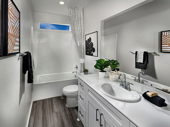 Residence 3 floorplan modeled at a nearby Meritage community.