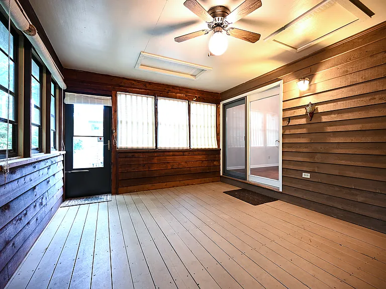 Sunroom to back porch