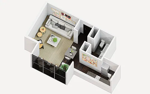 Floor plan Studio