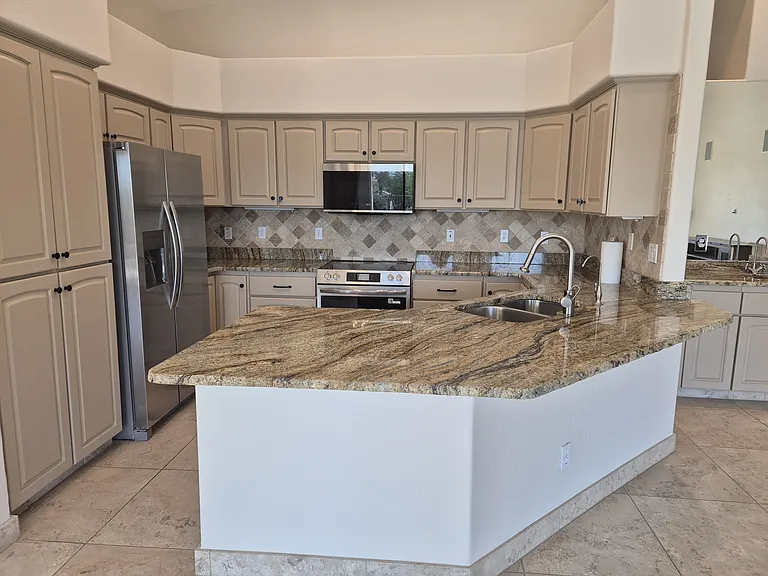 Kitchen new stainless steel appliances and r/o system for drinking water