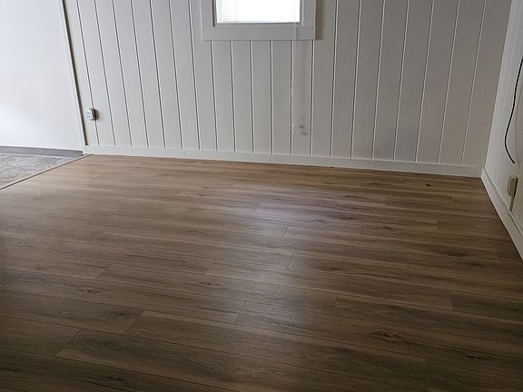 Living room with hardwood flooring