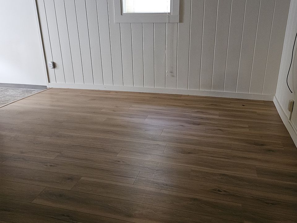 Living room with hardwood flooring