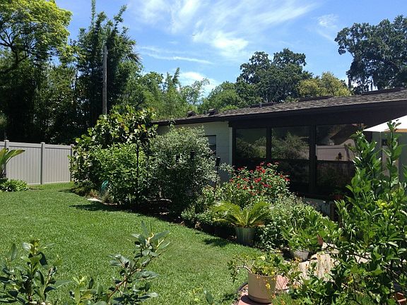 Back yard, new fence