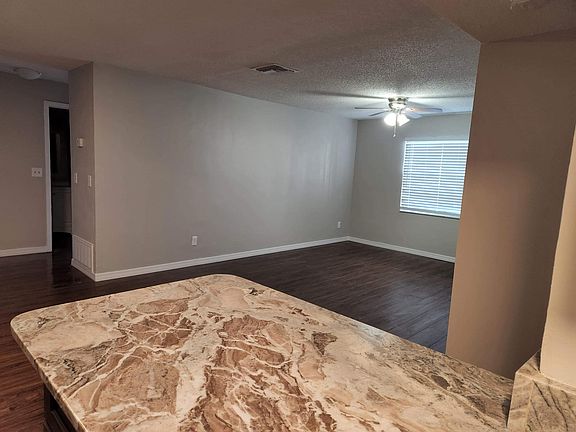 Nice open view from kitchen into living room