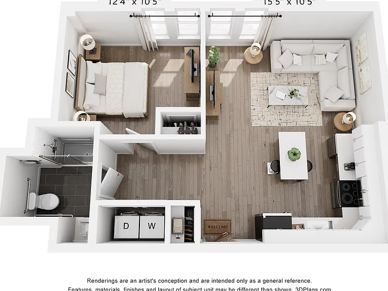 1 Bedroom 1 Bedroom