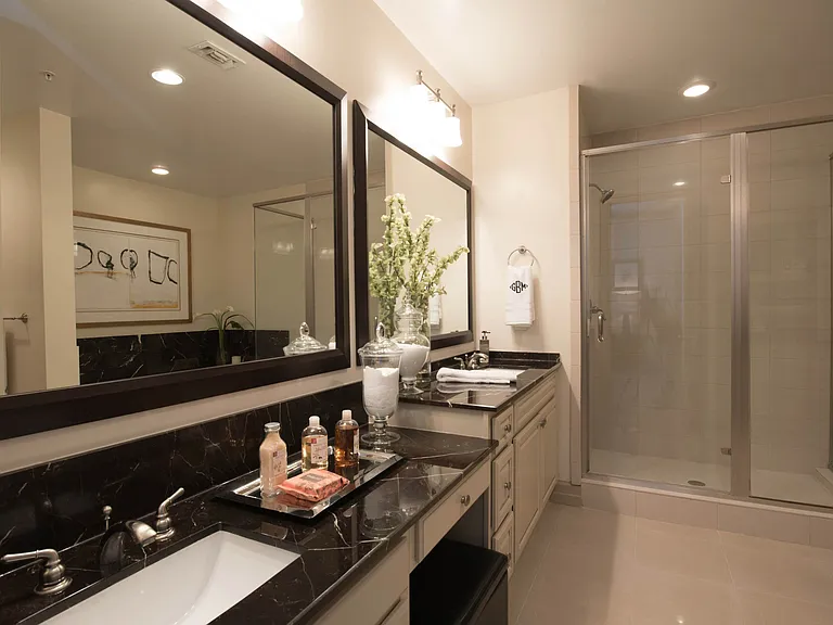Large Glass Enclosed Shower
