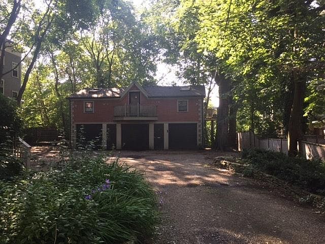 view from street (tucked back!)