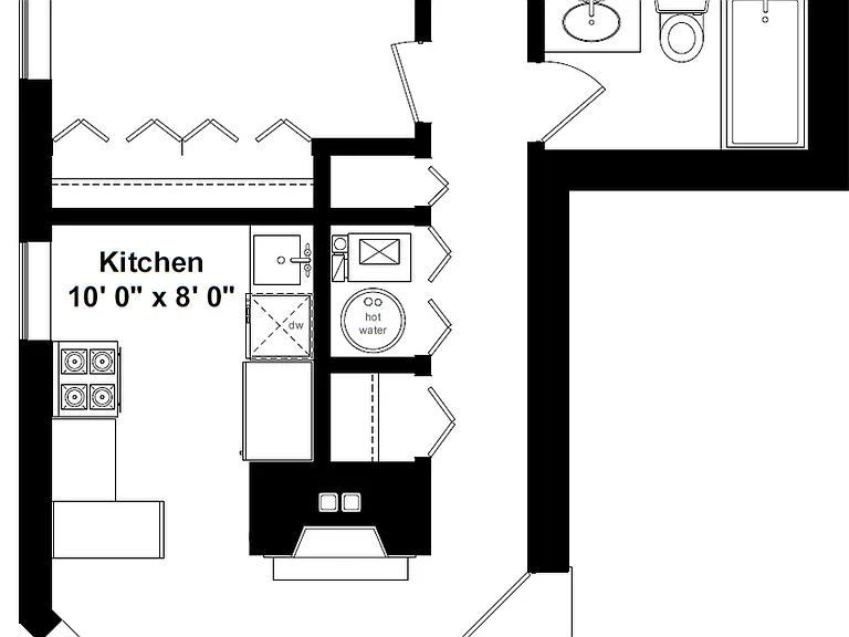 Represents the 900 SQFT apartment in the 668 Rosco building
