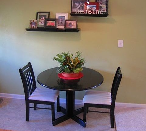 Dining room just off the kitchen