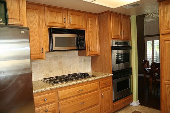 Remodeled kitchen - granite counters