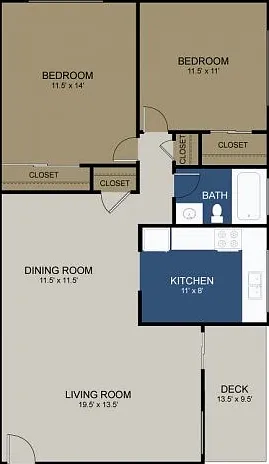 2 Bedroom "A" 2 Bedroom "A"