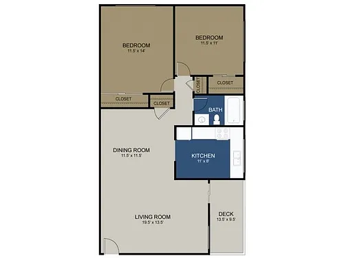 Floor plan Two Bedroom A