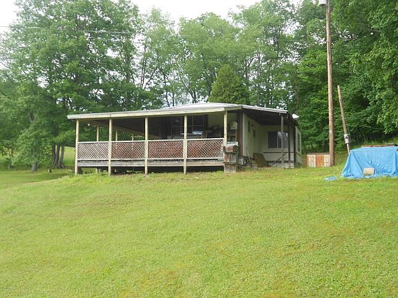 Side view of the wraparound porch