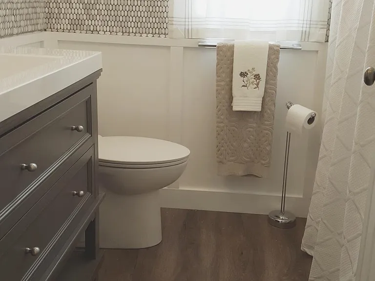 tastefully remodeled bathroom