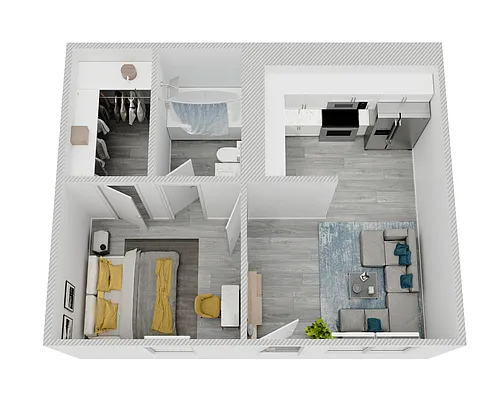 Floor plan 1X1