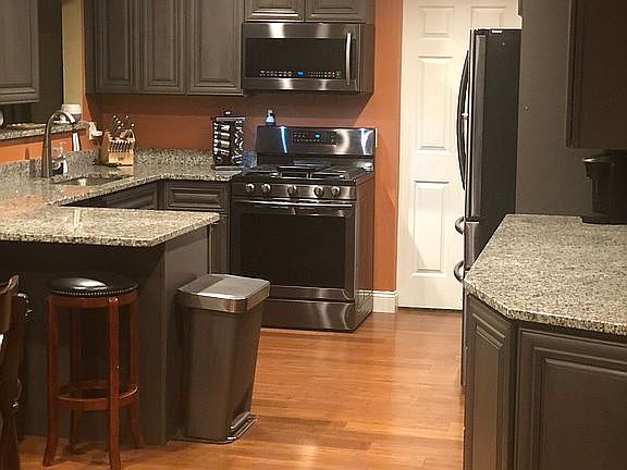 Kitchen w/ black stainless 