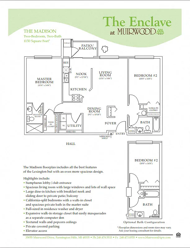 Floor plan The Madison