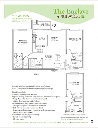 Floor plan The Madison