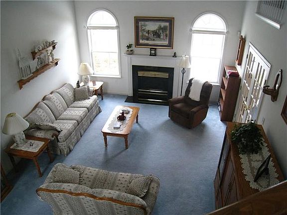 View of 15 X 19 Great Room from staircase