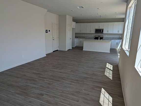 Living room and kitchen
