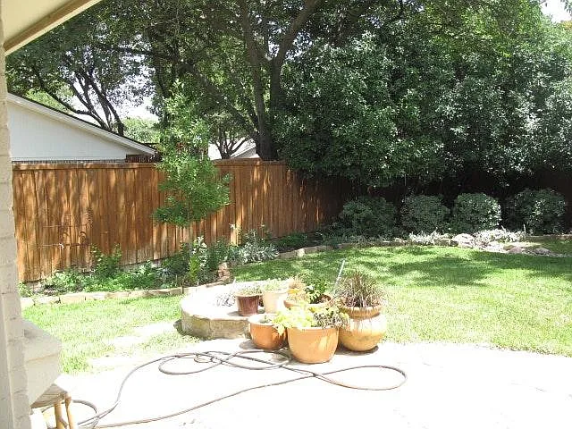 back yard patio