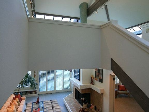 Family room with fireplace