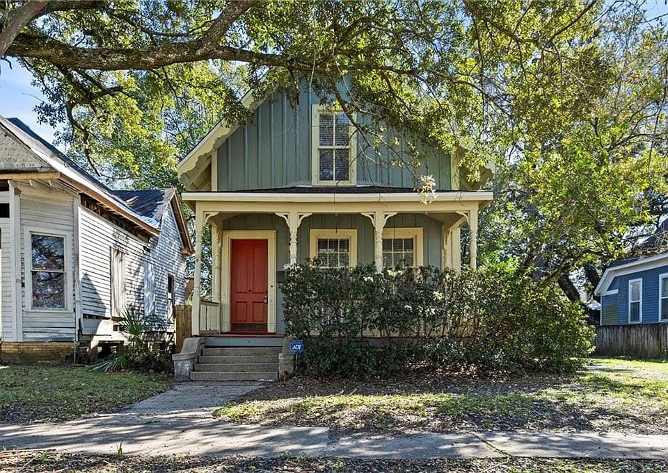 View of front of property featuring board and batten siding