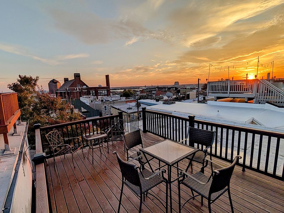 Rooftop Deck with Trex Compsite railings and floor.