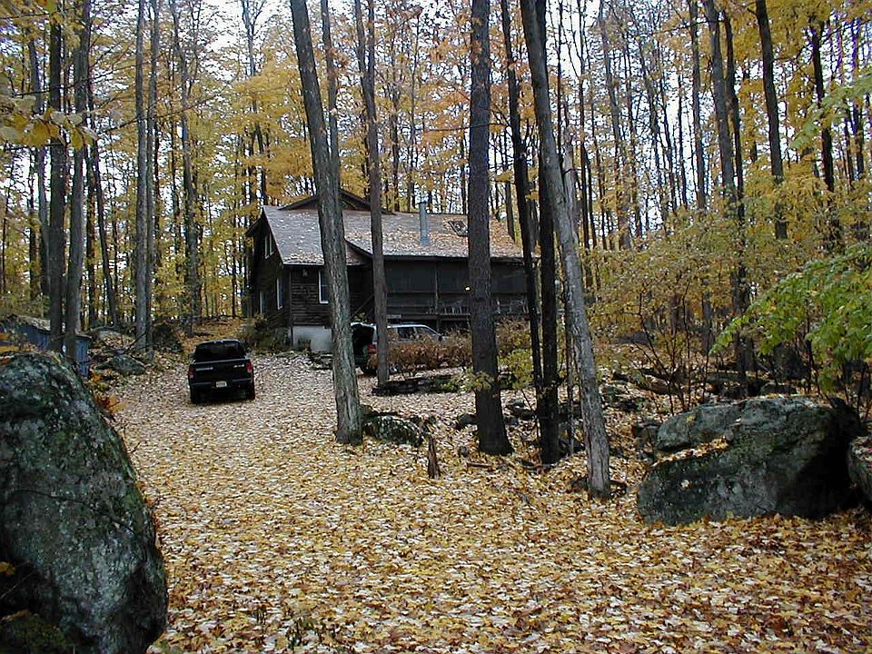 Log cabin in the woods