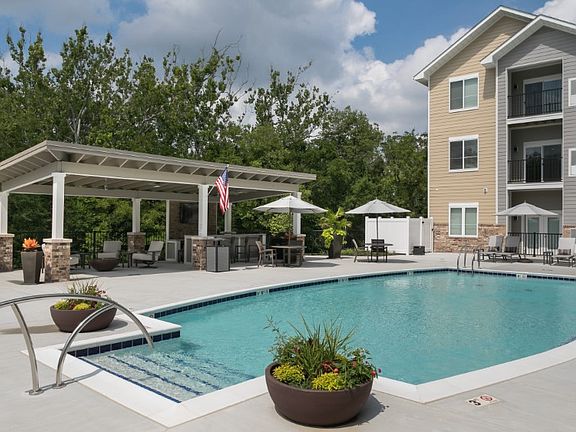 Stunning pool with outdoor seating